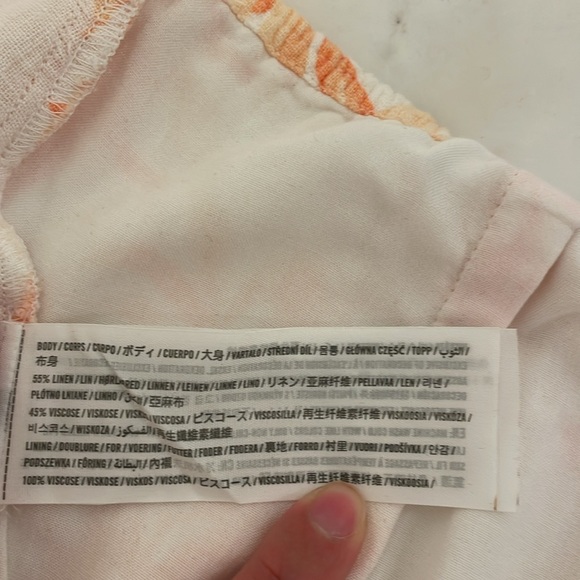 Abercrombie linen blend front tie crop top - Picture 8 of 8